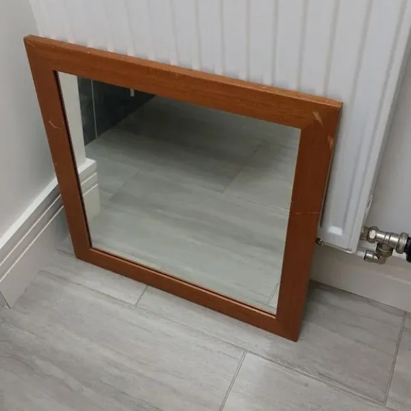 Brown Glass Mirror