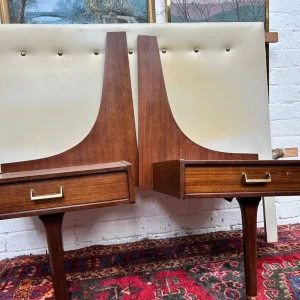 GPlan EGomme Double Headboard with Floating Bedside Tables