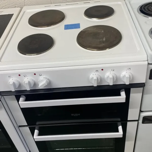 WHITE BUSH 60CM ALL ELECTRIC COOKER