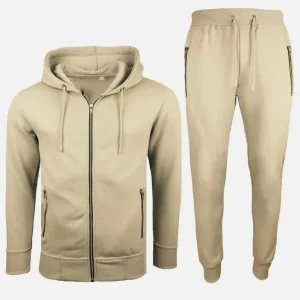Bulk plain quality gold zip tracksuits - Image 2