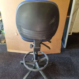 Blue Steelco Draughtmans Adjustable Swivel Chair - Image 5