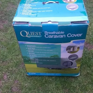 Quest Breathable Caravan Cover Grey XL 570cm x 630cm