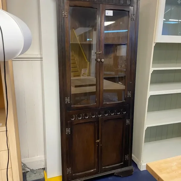 Dark Wood Display Cabinet TCL 97044