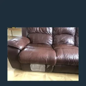 Leather recliner sofa - Image 2