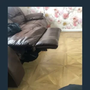 Leather recliner sofa - Image 3