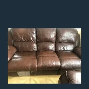 Leather recliner sofa