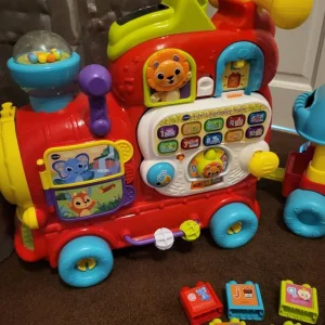 VTech Baby 4-in-1 Alphabet Train Ride On Red Learning Toy - Image 3