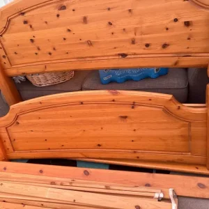 Solid pine King size bed - Image 3