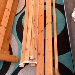 Solid pine King size bed