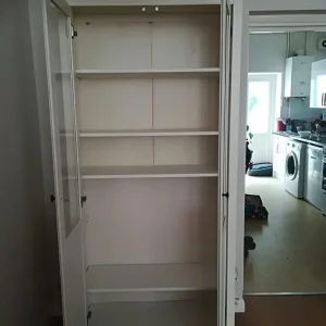 IKEA HEMNES SOLID WOOD Bookcase with Glass Doors - Image 2