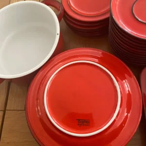 Thomas German made vintage red service - Image 2