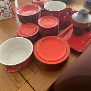 Thomas German made vintage red service - Image 3