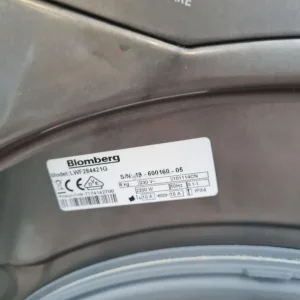 Blomberg washing machine 8kg graphite A+++ - Image 7