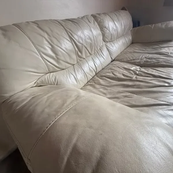 3-seater leather sofa