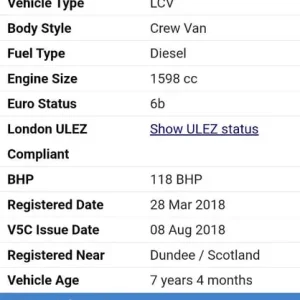 Vauxhall Vivaro Panel Van 2018 Manual 1.6 Diesel - Image 2