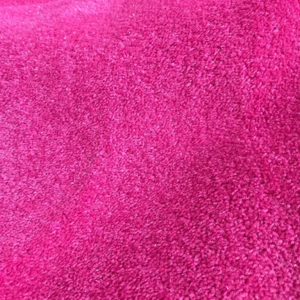 Pink glitter twist carpet offcut