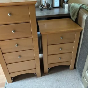 Two drawer sets one missing handle