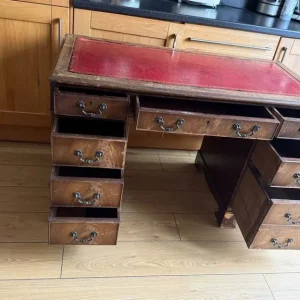 Antique wood desk - Image 2