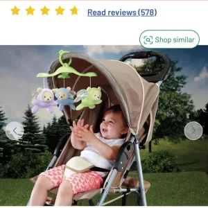 Fisher Price Butterfly Cot Mobile with Night Light - Image 2