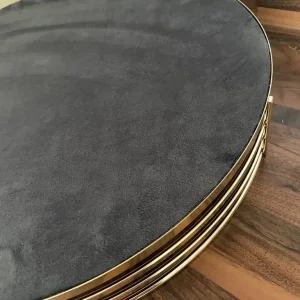 Selection Of Gold T-Light Holders, Mirrored Trays And Wall Art - Image 6