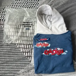 Rare TGF Childish “Popcorn” Hoodie – Blue and White – Size L - Image 2