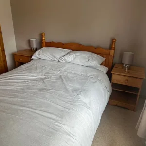 Double Bed and Oak Wardrobe with Drawers - Image 5