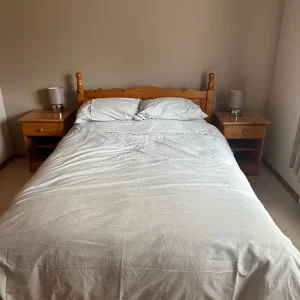 Double Bed and Oak Wardrobe with Drawers - Image 6