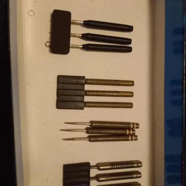 Darts red dragon gold, black razors, mission, and dartscorner country edition