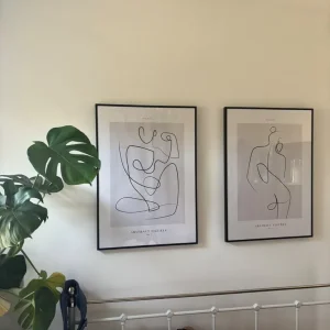 Collection of prints in frames