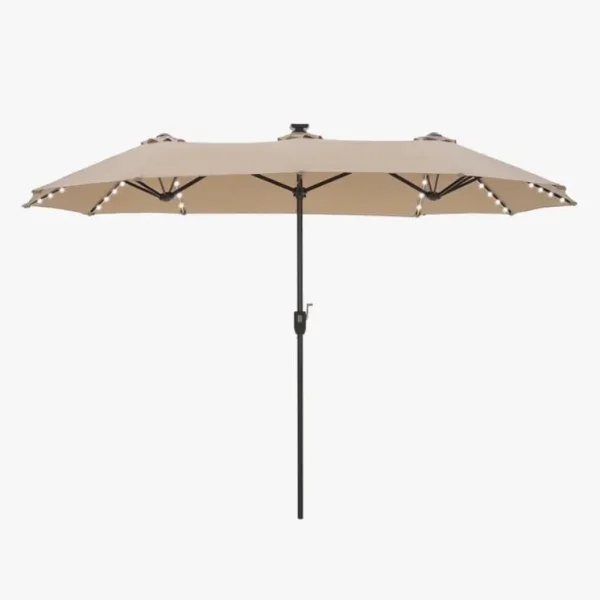Big 13ft solar umbrella with 8 colour lights