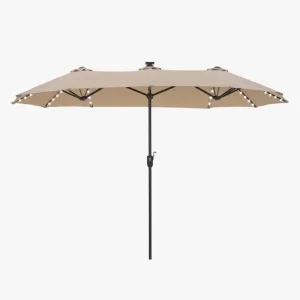Big 13ft solar umbrella with 8 colour lights