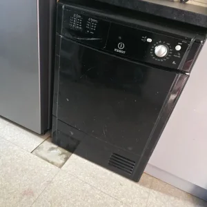 Black Indesit condensed 8kg tumble dryer