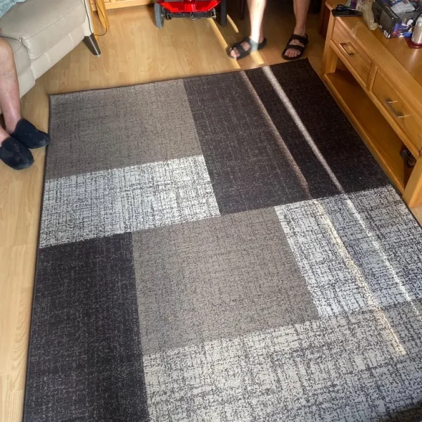 Mixed brown beige rug