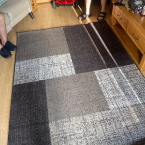 Mixed brown beige rug