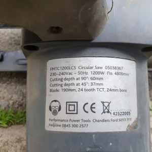 PERFORMANCE 1200W 190MM CIRCULAR SAW – WORKS WELL, CAN SEE IT IN ACTION - Image 3