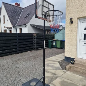 Kids basketball stand with backboard and hoop