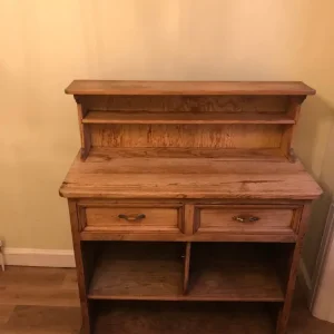 Wood cabinet shelf storage unit - Image 3
