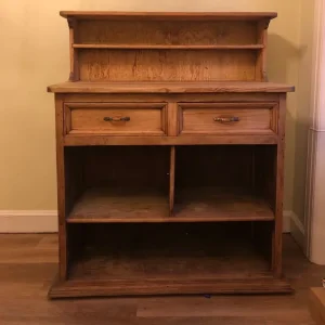 Wood cabinet shelf storage unit