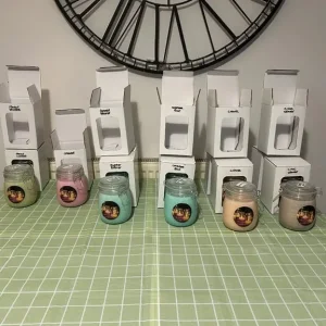 Large scented candles