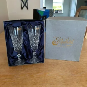 Elizabeth Hand-cut Lead Crystal Champagne Glasses