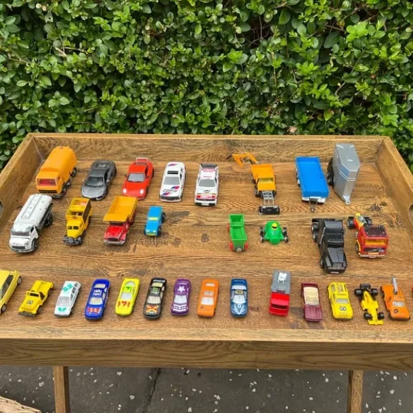 Selection of toy cars, including corgi and matchbox