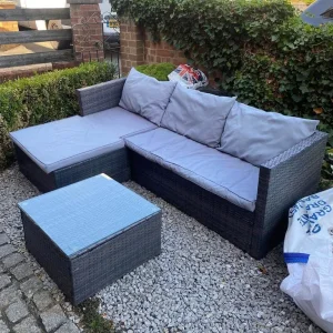 L shape garden sofa - Image 3