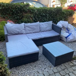 L shape garden sofa - Image 4