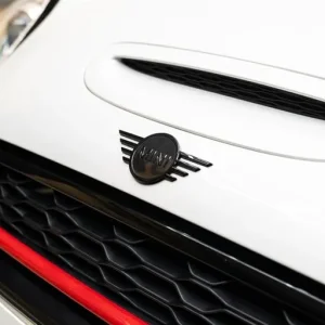 2015 MINI JCW Hatchback White Silver with Black & Red Leather Interior - Image 4