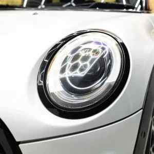 2015 MINI JCW Hatchback White Silver with Black & Red Leather Interior - Image 6