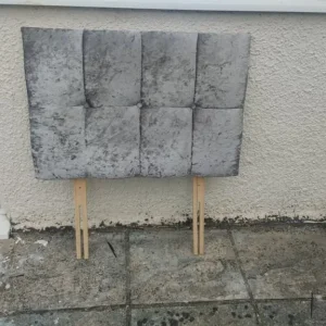 Grey single headboard