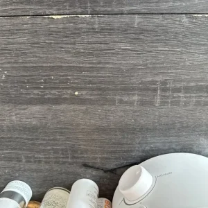 Pavia compact desk, natural rattan, black wood effect by Made - Image 6