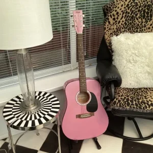 Pink guitar, 42 inches, great sound