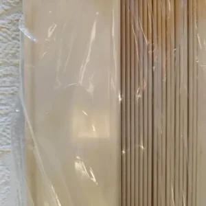 Large Alabaster Cream Wooden Venetian Blind with Pelmet Bracket - Image 2