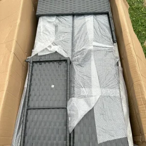 Havana Rattan Corner Chaise Set & Table - Image 2